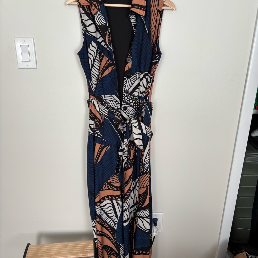 eShakti Black and Brown Jumpsuit